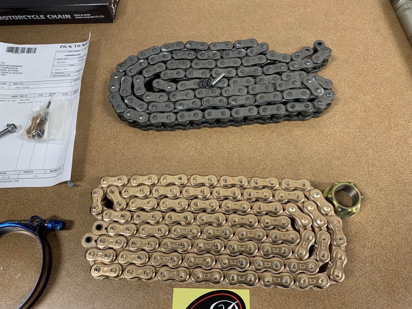 520 chain conversion - Modifications, Accessories, and Appearance